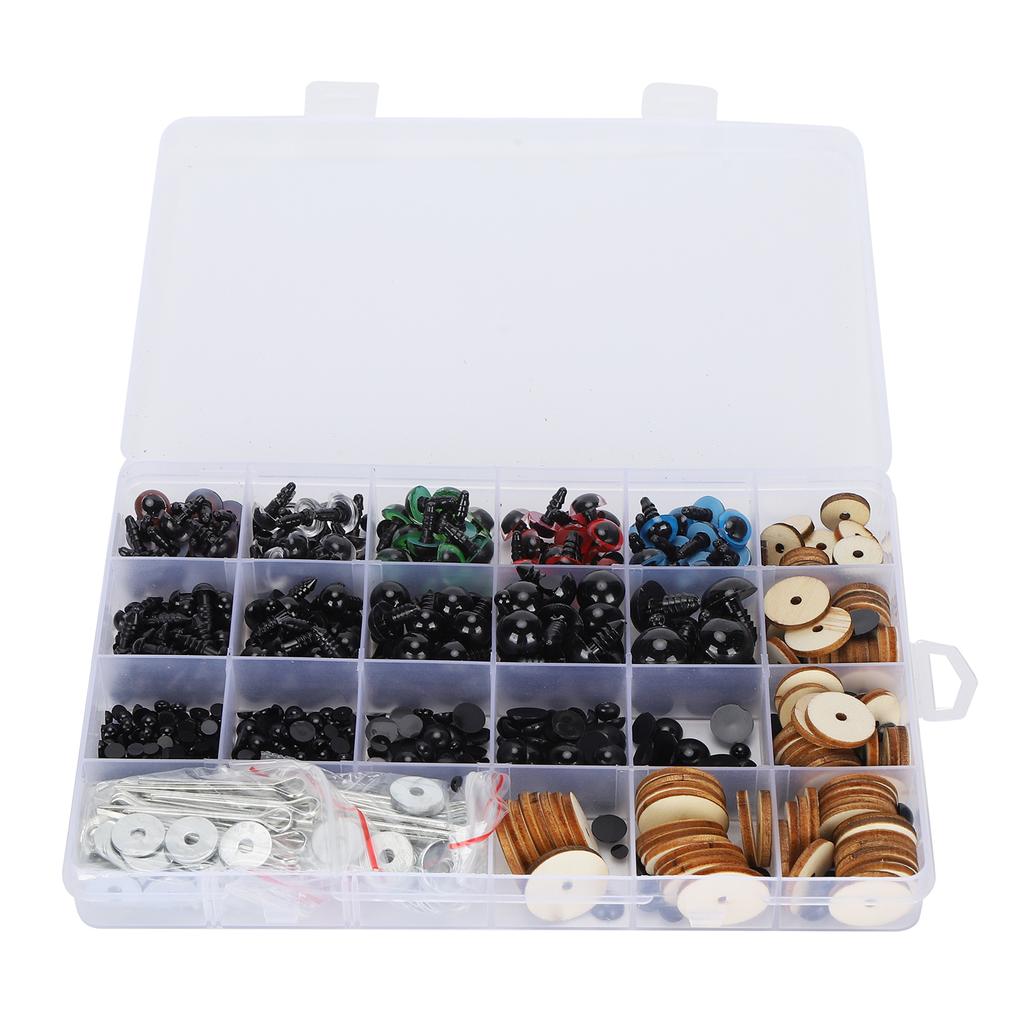 566Pcs Plastic Eyes Noses with Joints Plush Doll Teddy Bear Stuffed Animals Toy DIY Accessories