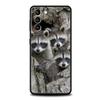 Süßes Tier Waschbär Handyhülle Für Samsung Galaxy S24 S23 S22 S20 S21 FE Ultra S24 S23 S10 S10E S9 S8 Plus 5G Handyhülle Taschen