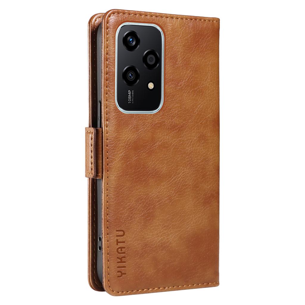 YIKATU YK-007 For Honor 200 Lite Case Litchi Texture Magnetic Clasp Phone Cover