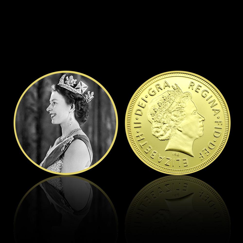 Queen Elizabeth commemorative coins, 10 pieces, Elizabeth commemorative coins for various age groups, family collection