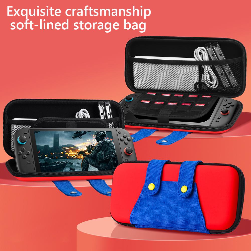 For Nintendo Switch 2 Carrying Case Portable Bag with 10 Game Holders Hard Shell Travel Carry Pouch for Switch 2 Accessories