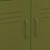 Storage Cabinet Olive Green 60 x 35 x 56 cm Steel
