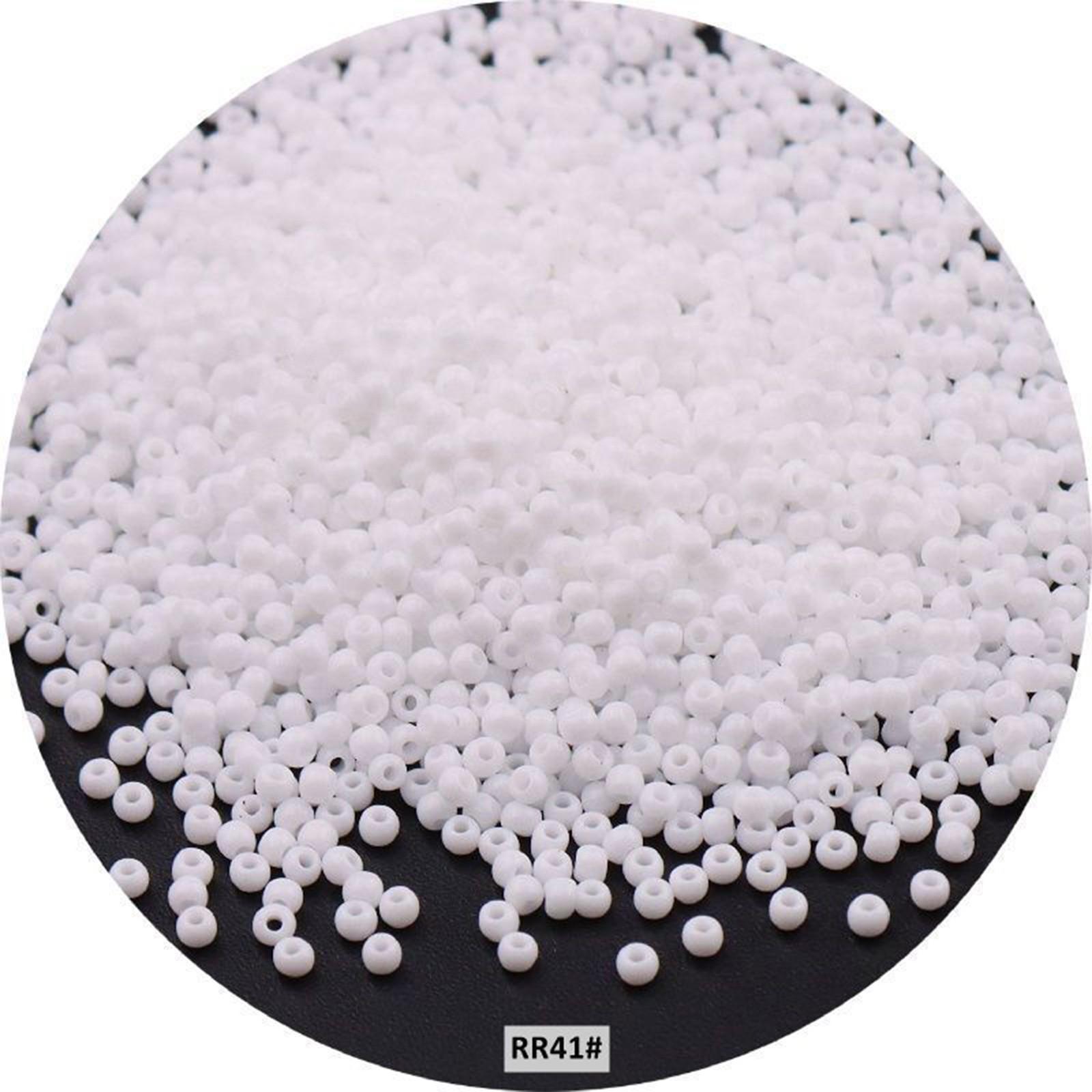 

2 мм равномерно покрытый круглый разделитель стеклянные бусины для DIY Charm Craft ювелирные изделия изготовление S белый