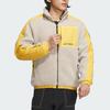 Adidas X National Geographic Colorblock Fleece-Lined Thick Outdoor Sports Jacket Men Jackets Off-White IL8985