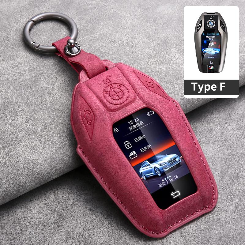 Suede Leather Car Smart Key Case Fob Cover Shell For BMW 3 5 7 Series G11 G12 G30 G31 G32 i8 I12 I15 G01 X3 G02 X4 G05 X5 G07 X7 WC5