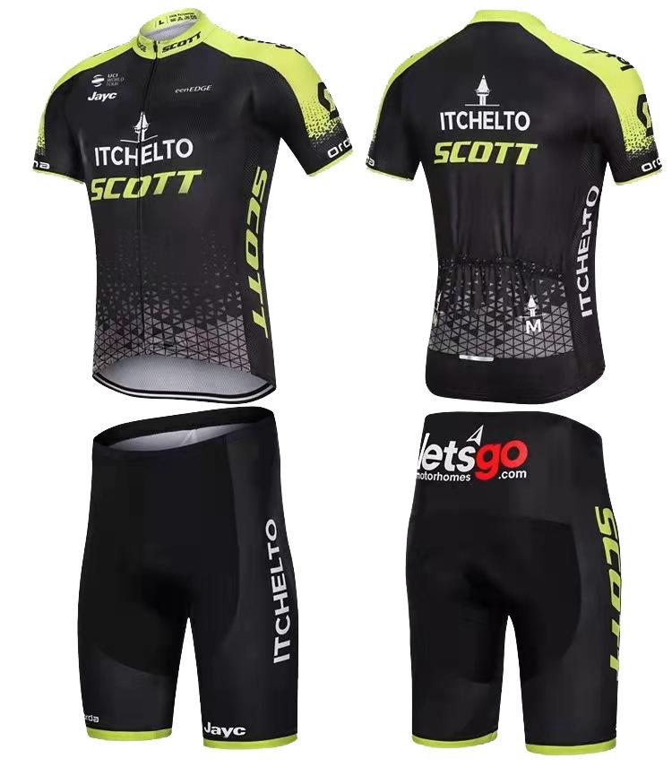 Tour De France Cycling Suit Short-Sleeved Quick-Drying Breathable Suit Outdoor Road Mountain Bike Riding Equipment