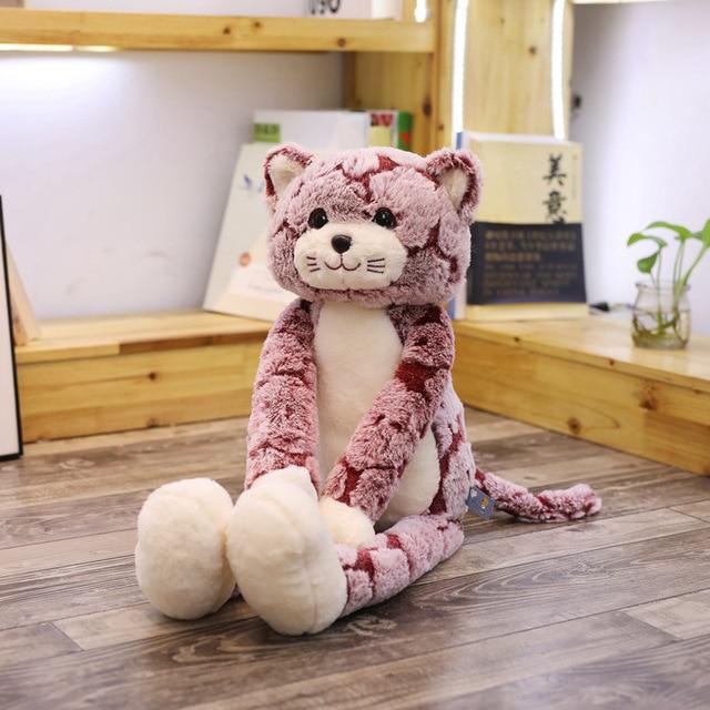 1st 50 -90cm Kawaii Cats Plyschleksaker Söta gosedjur Fluffiga kattdockor Mjuka barnleksaker Barn Födelsedagspresent Julklappar