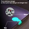 6PCS Dustproof Charging Port Dust Plug Luminous Port Protective Cover  Tablet Accessories