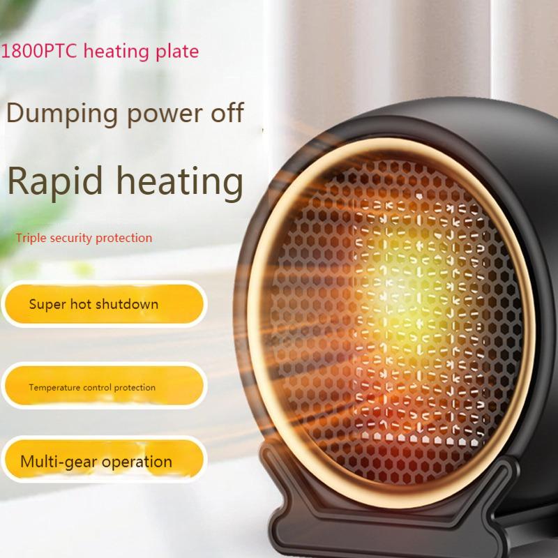 

Little Sun Warm Air Unit Cute 2025 New Wind and Fire Wheel Warm Air Unit Household Warm Air Unit Desktop Office Electric Warm Ai UK чорний