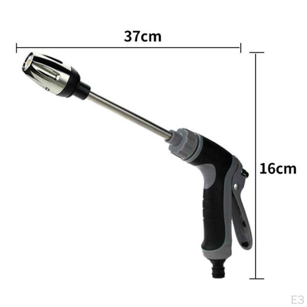 Tubo da giardino ad alta pressione per irrigazione a spruzzo con ugello, spruzzatore manuale in metallo resistente in lega di zinco per