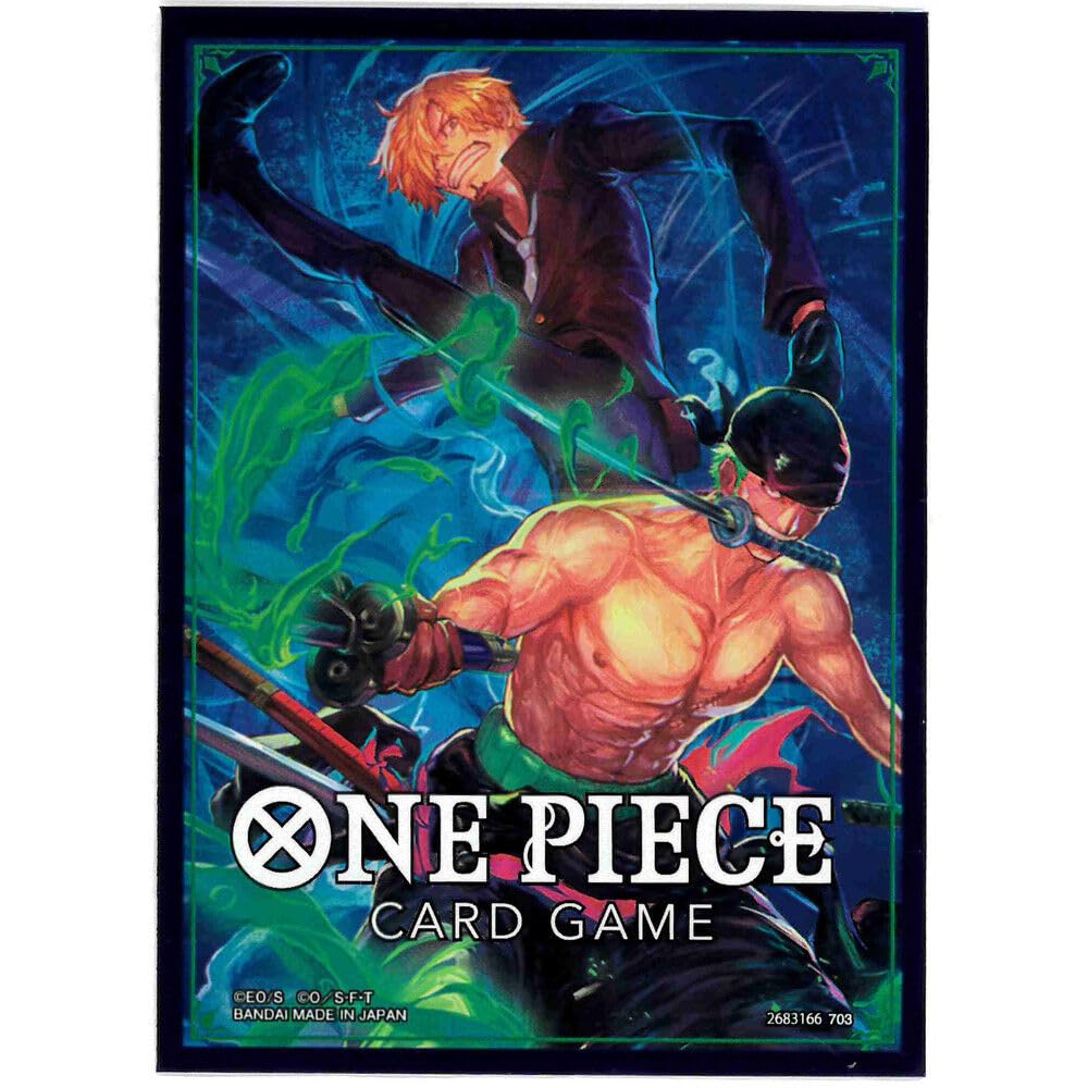 One Piece Card Game Official Assortment 4 Zoro Sanji Card Sleeves Sleeves - & (70-pack) чёрный