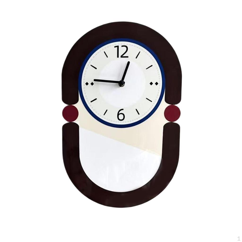 Wall Clock Acrylic Adorable Mute Modern Easy to Install Creative Decorative for Home Kitchen Bedroom