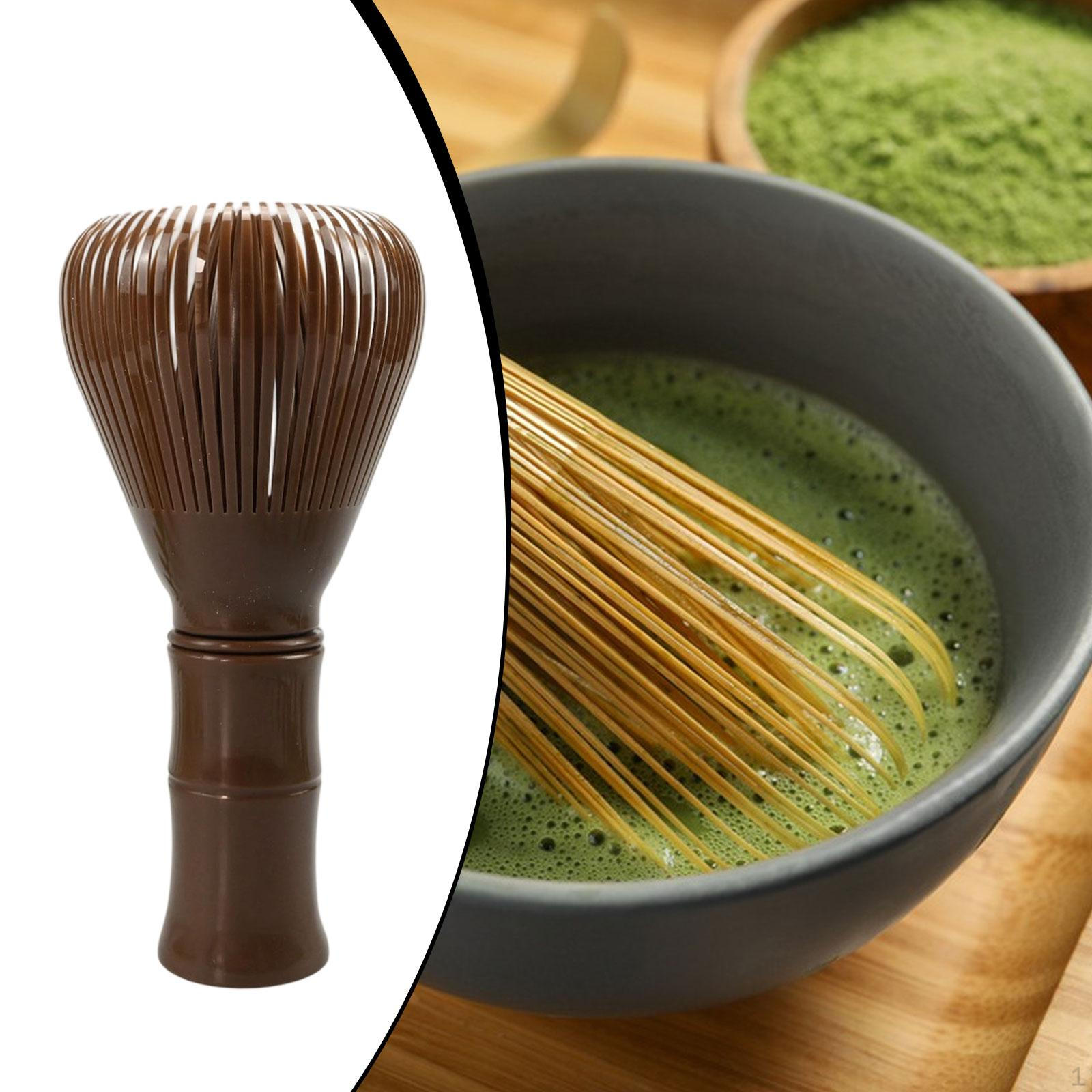 

Венчик для матча Блендер Легко чистить Подарок Посуда для чайной церемонии Принадлежность для приготовления Традиционный темно-коричневого