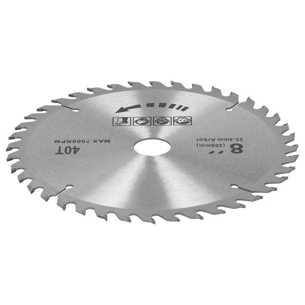 8 x 40T 200mm Kreissägeblatt Anti-Rost Hartmetall-Sägeblatt