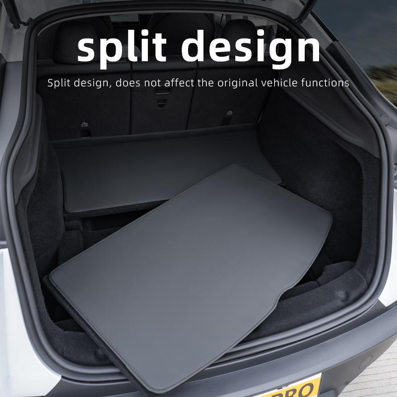 For Tesla Model Y Juniper Trunk Mat Full Coverage Trunk Both Side Guards Seat Backrest Protective Pad Cargo Liner Protective Pad