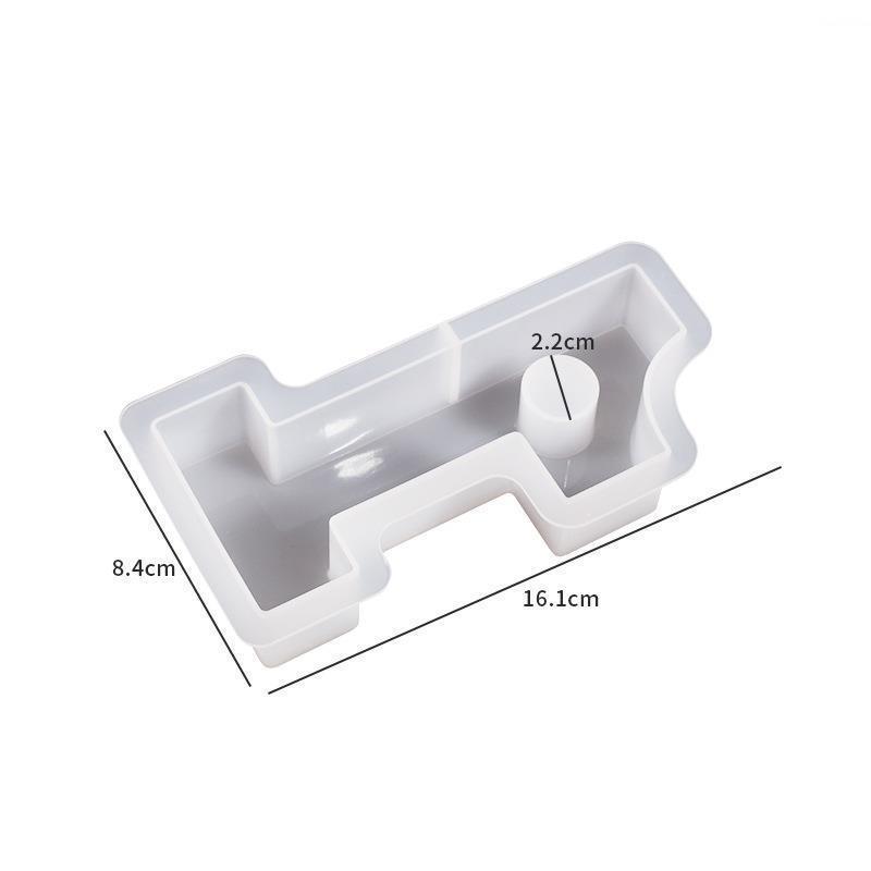 Nowa DIY 0-4 Geometryczna Cyfrowa Świecznik Silikonowa Forma Arabskie Cyfry Uchwyt na Świecę Gipsowa Silikonowa Forma Dekoracja Hurtowa