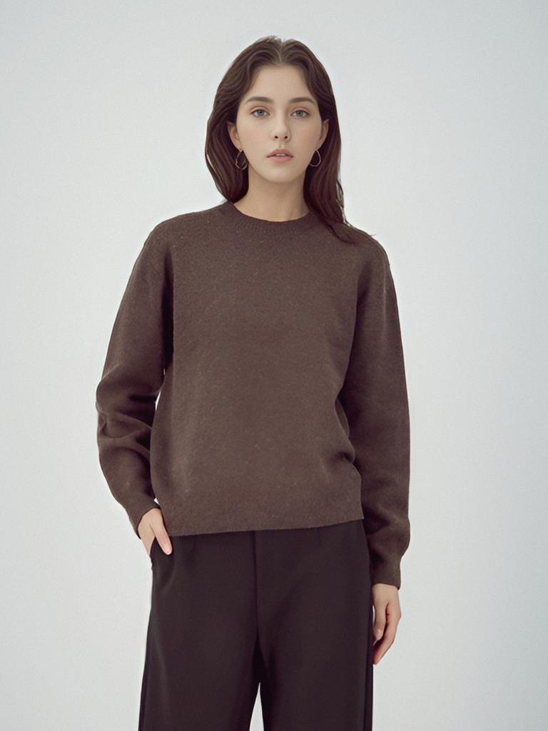 ACUD Round Wool Knit _Brown
