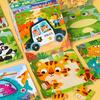 9-Piece Wooden Puzzle Kindergarten Children'S Early Education Puzzle Cartoon Animal Traffic Plane Puzzle 3-7 Years Old Toy