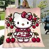 1pc. Hello Kitty Cherry Blossom Patterned Blanket - Perfect for Home, Office, Outdoor Use & Gift Ideasz0411207
