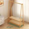 Minimalist Bamboo Coat Rack with Storage
