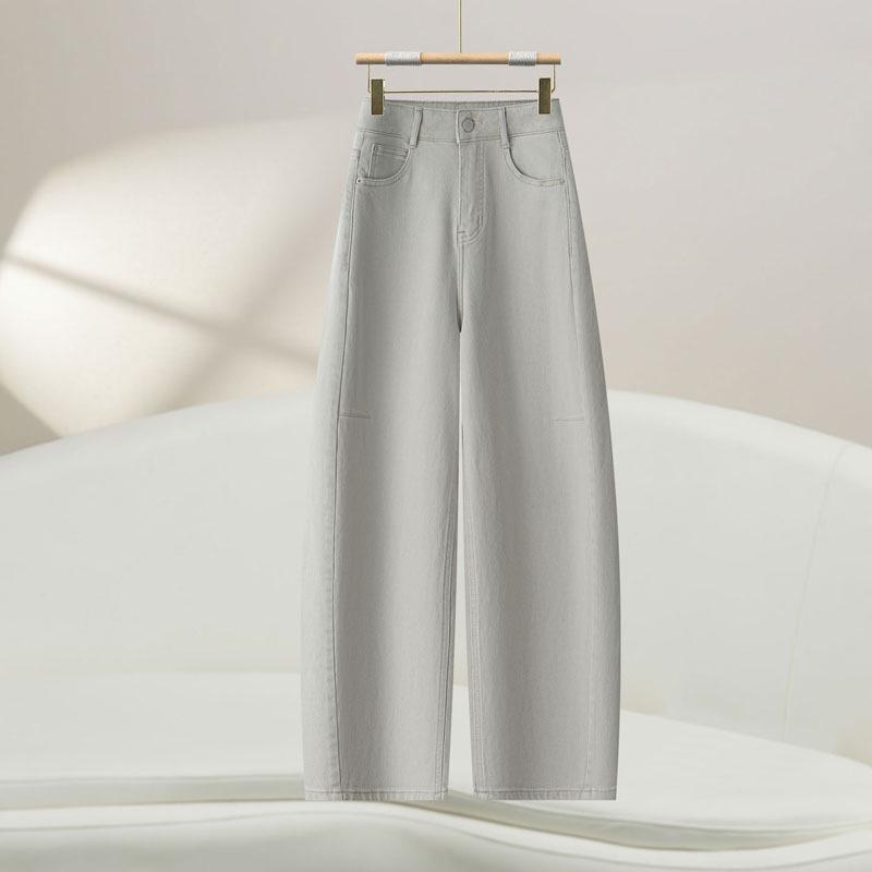 Frühling 2026 Damen High-Waist Weitbeinige Tencel Denim Hose - Trendig, Locker und Stilvoll