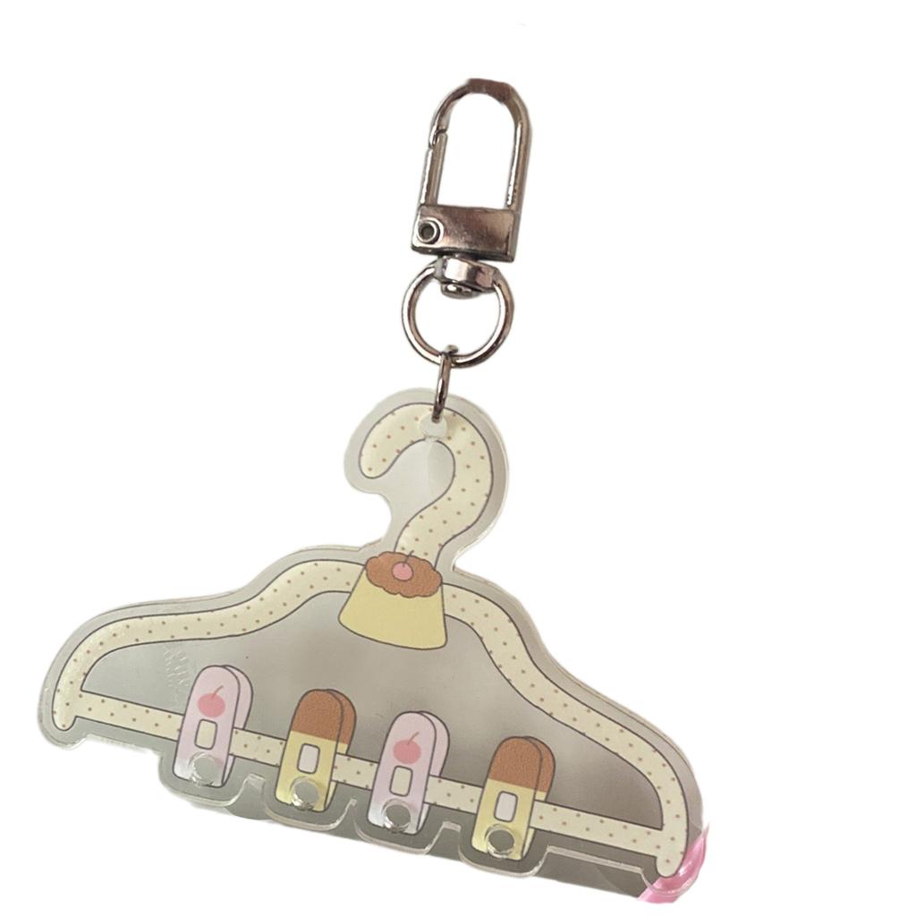 Fischkuchen Stern Schlüsselanhänger Schönes Stabiles Acryl Hängendes Ornament Praktisch für Taschen Schlüssel Rucksäcke und Besondere Geschenke