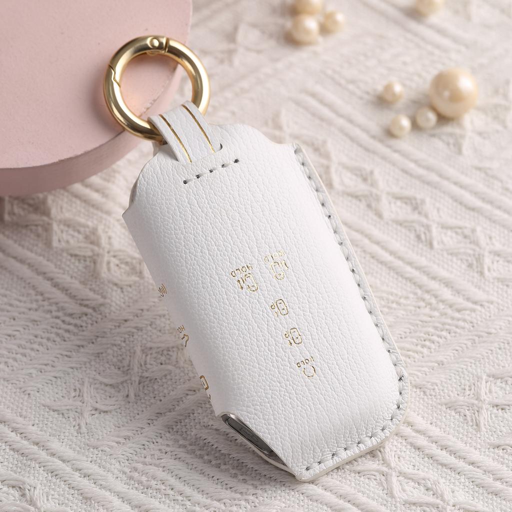 Customized for Kia Commercial Vehicle Key Cover Pure Handmade High-end Leather Car Key Bag Shell Ring