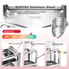 Meichu Kitchen Story 304 Stainless Steel Kitchen Storage Rack Knife Holder Integrated Cutting Board Chopsticks Pot Lid Rack Knife Storage Organizer