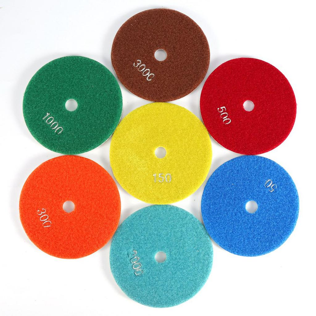 5-inch (125mm) Wet Polishing Pad Grinding Disc Suitable for Granite, Concrete, Marble Wheel-Type Grinding Disc Polishing Disc