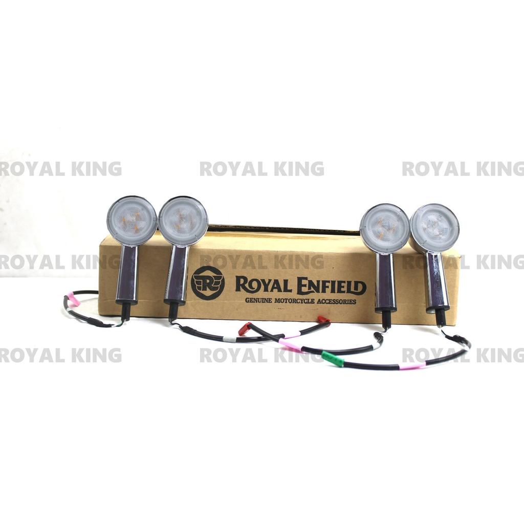 Royal Enfield Super Meteor & Classic 650 "Silver LED Indicators" Chrome