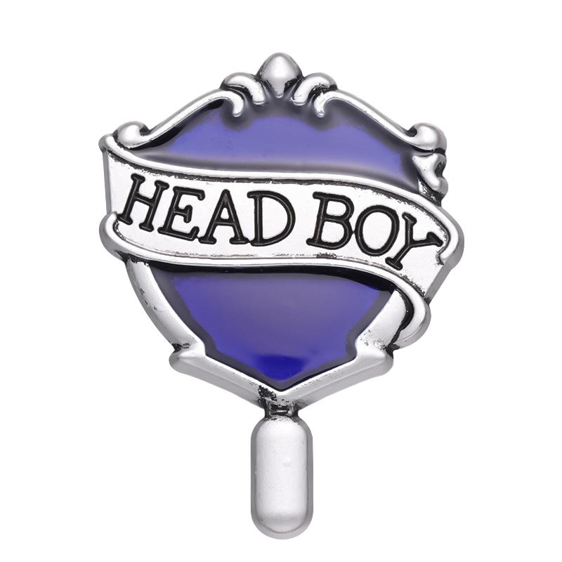 Head Girl Boy Medal Enamel Pins School Kids Reward Brooch Lapel Badges Jewelry Girl Boys Incentive Student Friends Gift Jewelry