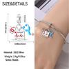 Kupfer Doktor- und Schwesternhut & EKG & Bakterien & Pillen & Medizinisches Set & Zähne Anhänger Charm passend für Markenarmband Medizinischer Schmuck