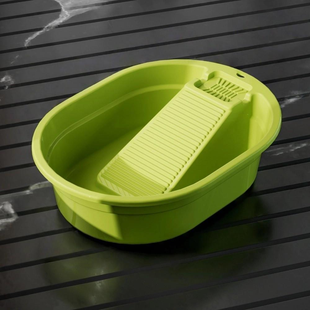 Bassine à laver épaissie en plastique grand bac à lessive pour laver les vêtements à la main