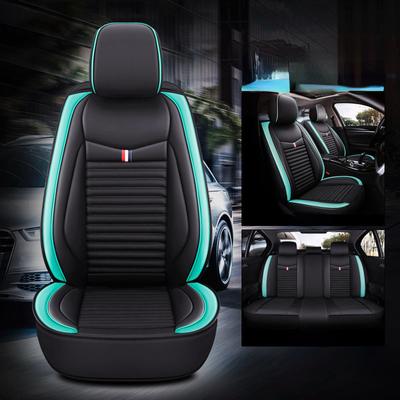 Funda universal para asiento de coche, de piel sintética de lujo, para asiento delantero y trasero, accesorio para interior de coche