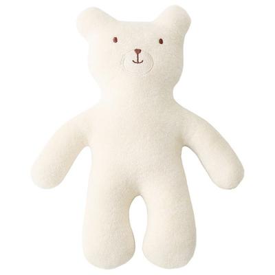 Mom's Nature Baby Organický přívěsek plyšový medvídek, Bílý, Korejské dětské produkty