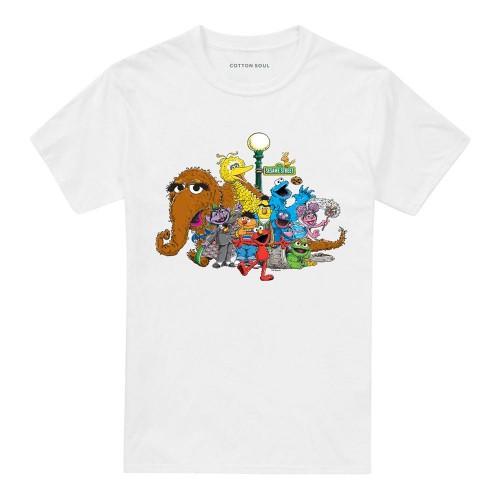 Sesame Street Unisex Adult Group Shot T-Shirt