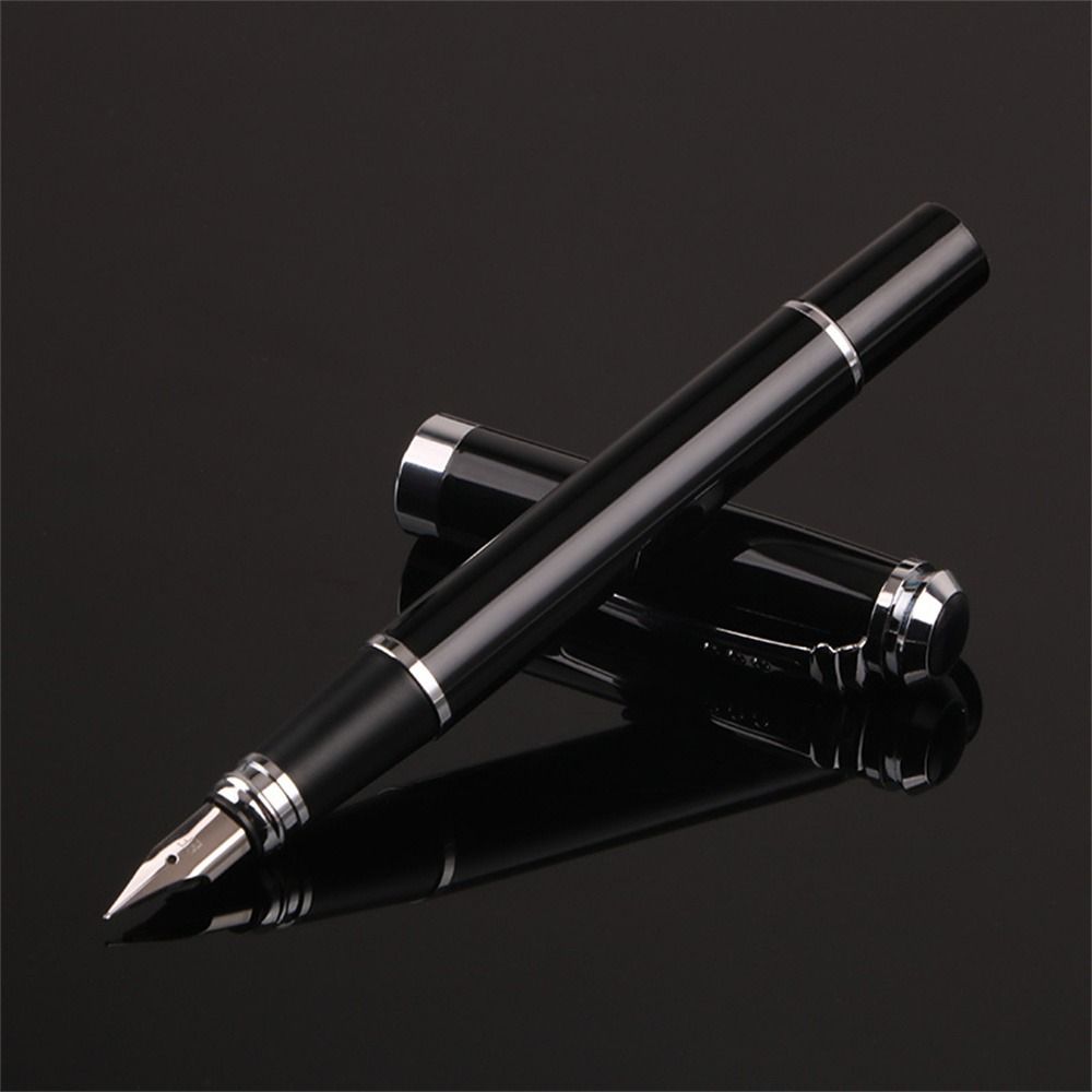 Golden Trim Business Fountain Pen Smooth Writing Writing Ink Pen Fountain Pen  Gift Pen