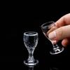10ml/15ml 12pcs Spirits Cup Whiskey Glasses Luxury Baijiu Goblet Drinkware Transparent High Footed Wine Glass Exquisite Gifts
