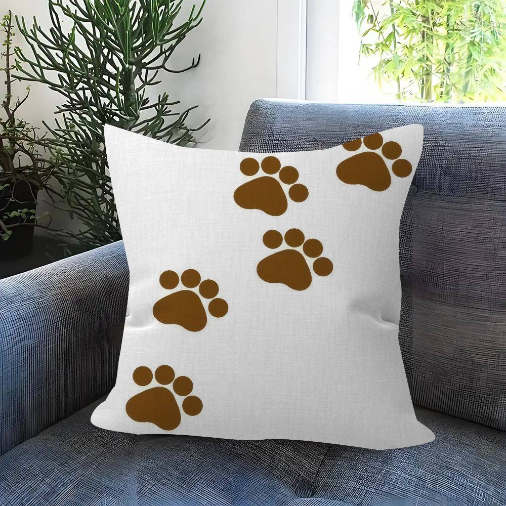 Fashion Black Cat Paw Cushion Cover Pillowcase Upholstery Sofa Throw Pillow Home Decor Pillowcas