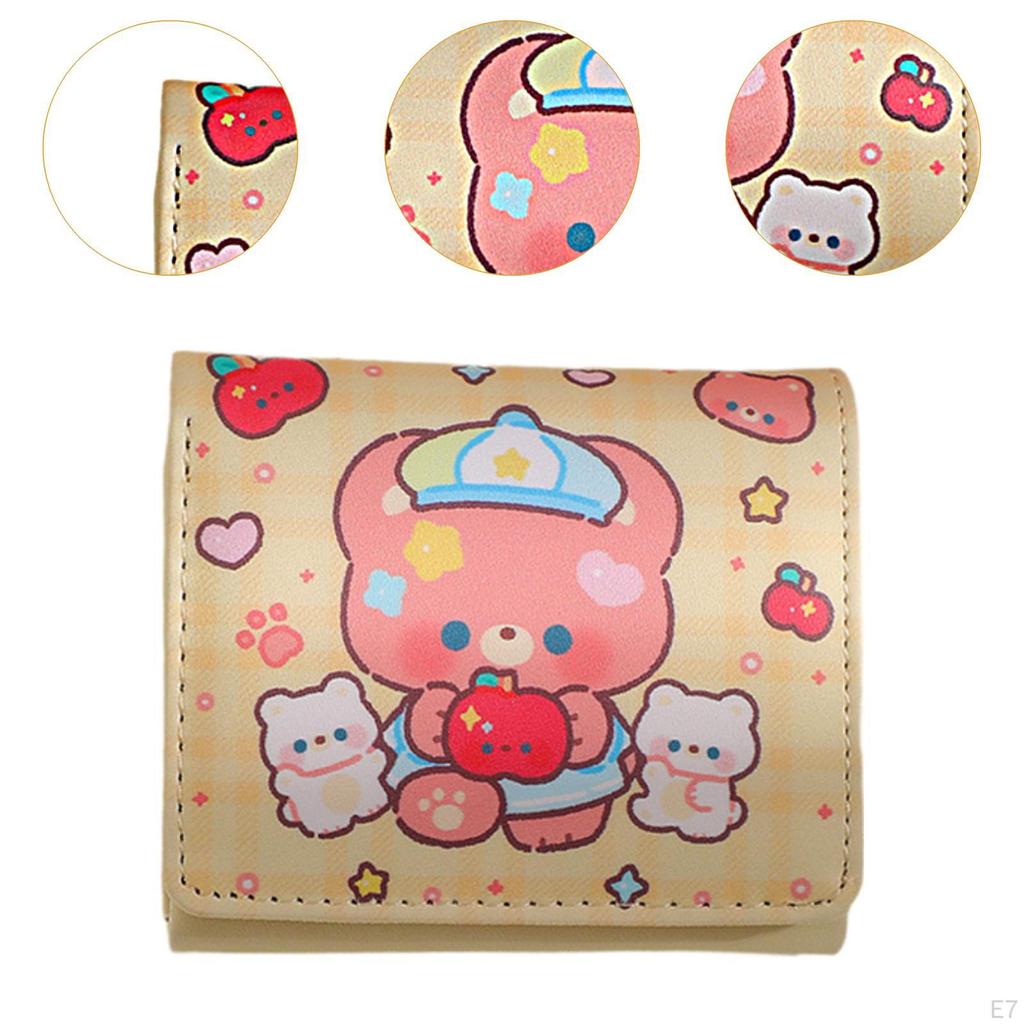 Womens Short Wallet Fashion Card Organizer Change Pouch for Birthday Gift Ladies