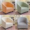 Capa de sofá de clube espessa Jacquard Single Arc-shaped Banheira Capas de sofá Stretch Poltronas Cadeira Slipcovers para balcão de bar Casamento