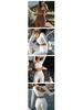 European & American Sexy Irregular Hollow Back Long-Sleeve Yoga Top