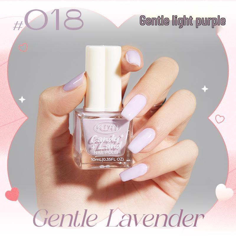 Candy Land Quick-Dry Water-Based Peelable Nail Polish - Long-Lasting Glitter Nude Care