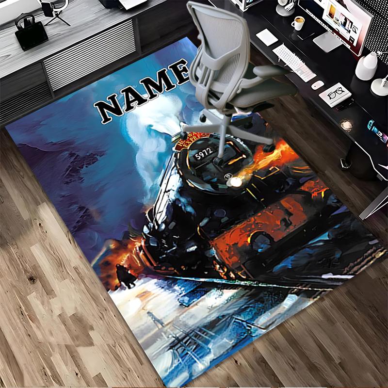 Custom Name Magic Quest Living Room Non-Slip Area Rug Soft Carpet for Bedroom Kids Playroom Sofa Office Home Decor Doormat