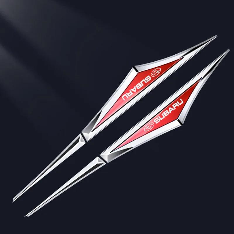 For Subaru Forester Outback Impreza Legacy STI WRX BRZ Tribeca WRC ASCENT 2pcs Car Fender Side Emblem Sticker Door Edge Badge CC3