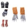 Adult And Kids Halloween Gloves Terrifying Blood Stained Werewolf Gloves