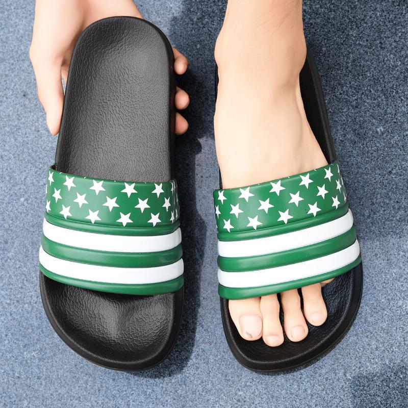 Summer one-word beach men's slippers EVA thick-soled large-size sandals women's sports wear