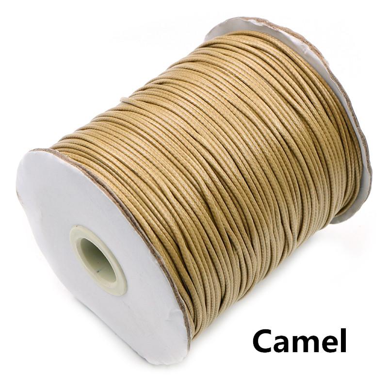10m/lot 15 Color Leather Line Waxed Cord Cotton Thread String Strap Necklace Rope For Jewelry Making DIY Bracelet Supplies