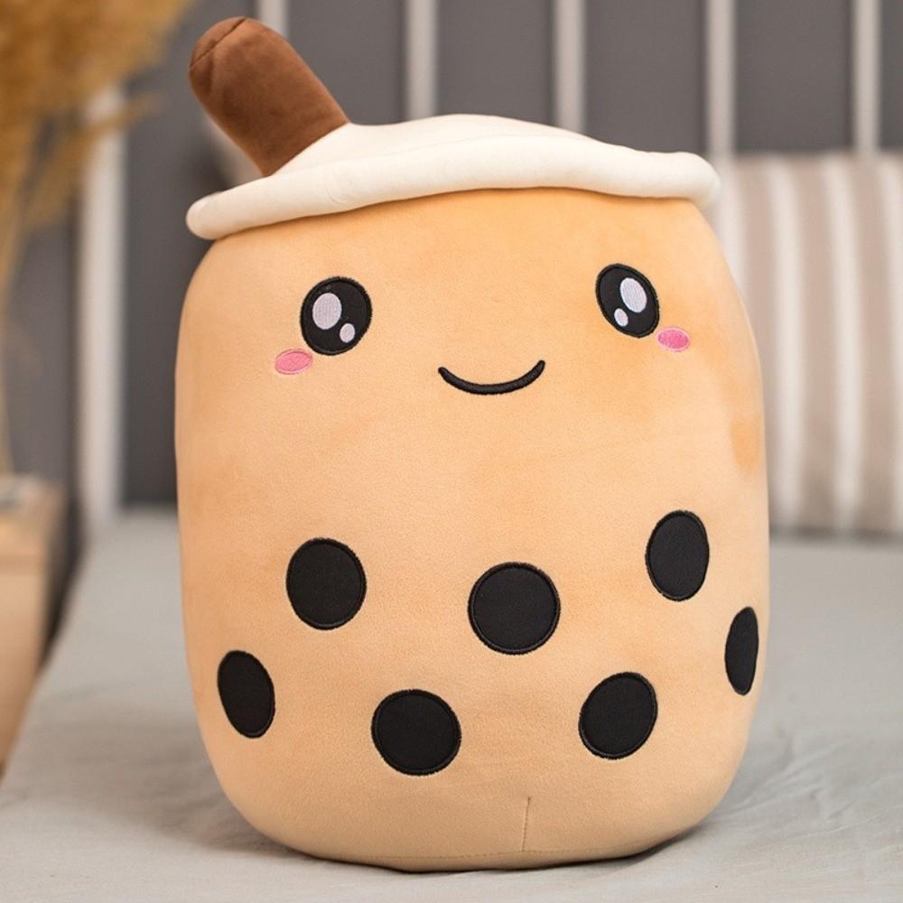 Cushion Boba Pillow Soft Stuffed Plushie Squishy Bubble Tea Pillow Kids