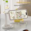 Adjustable Cartoon Kitten Phone Stand - Portable and Multifunctional Holder for Binge-Watching